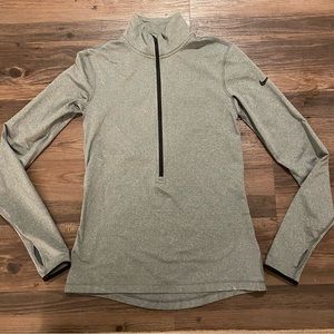 Womens Nike Dri Fit Quarter Zip Fleece Lined